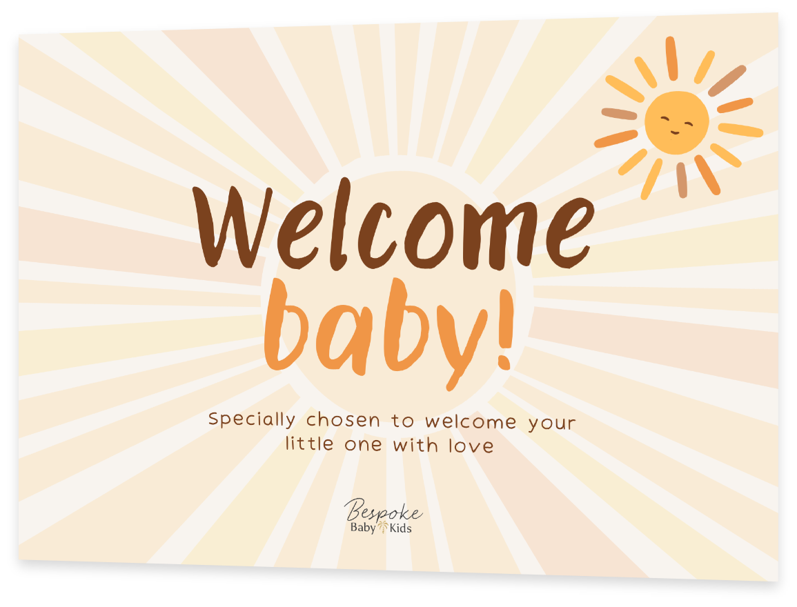 Welcome Baby Sun Card