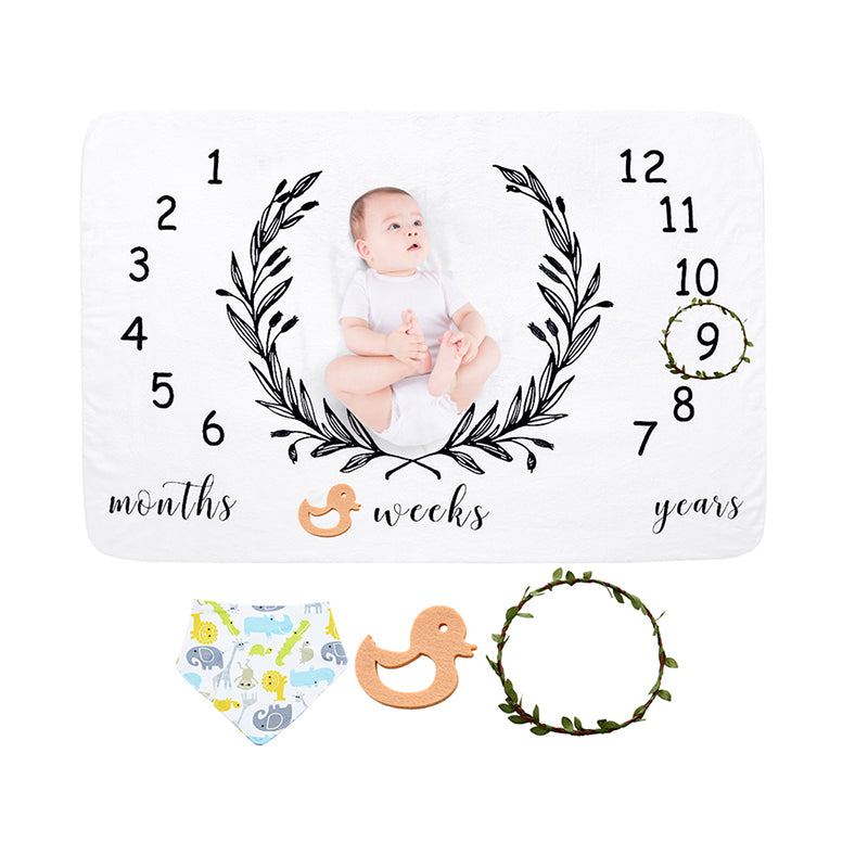Baby Monthly Milestone Blanket