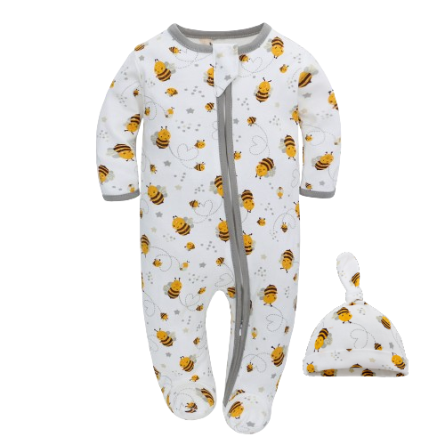 Honey Bee Zippy Romper Set