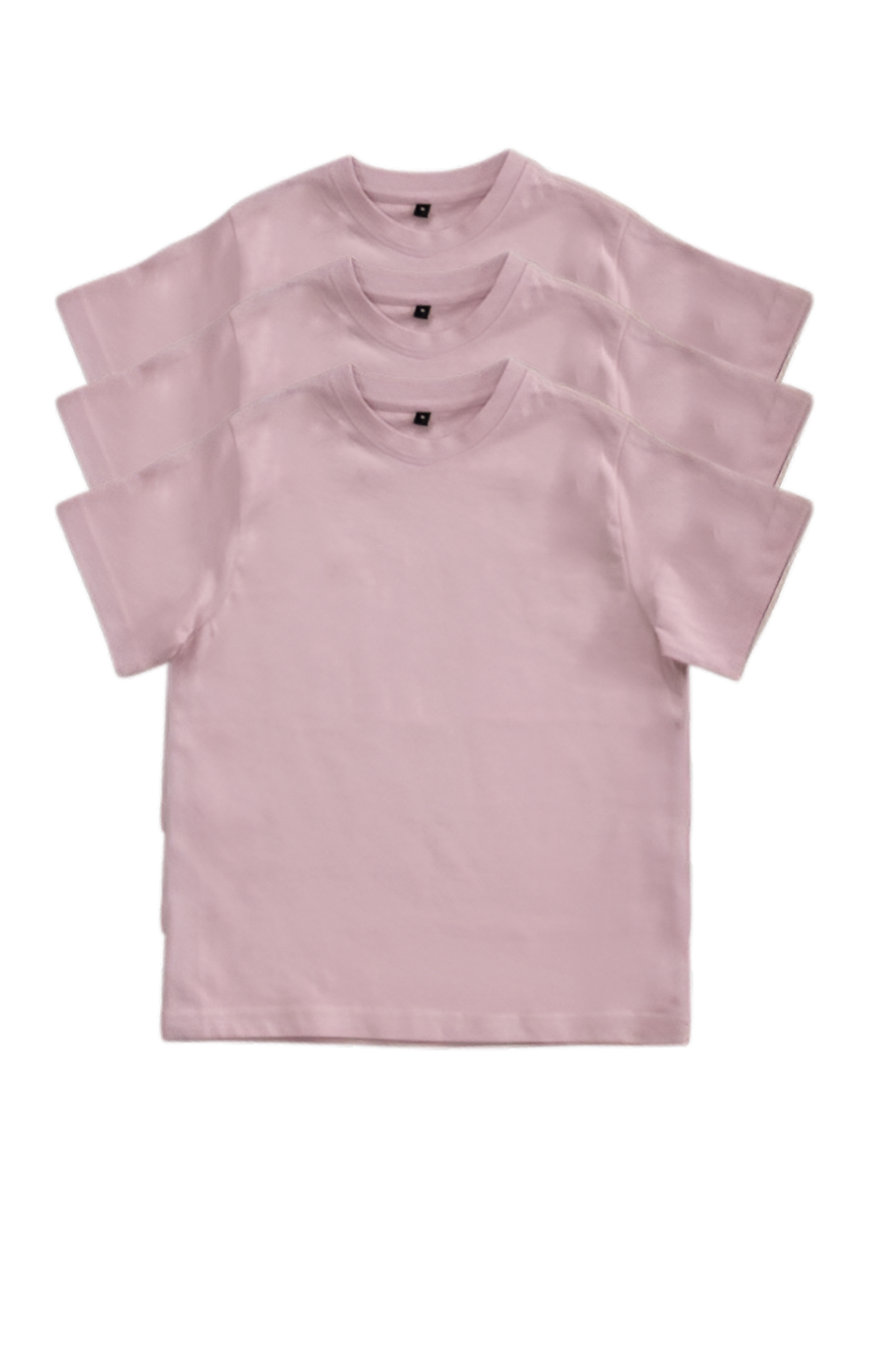 Crew Neck Plain Kids T-Shirt 3 pack
