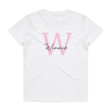 Big Letter Pink Tee | Personalised | 2 Colours