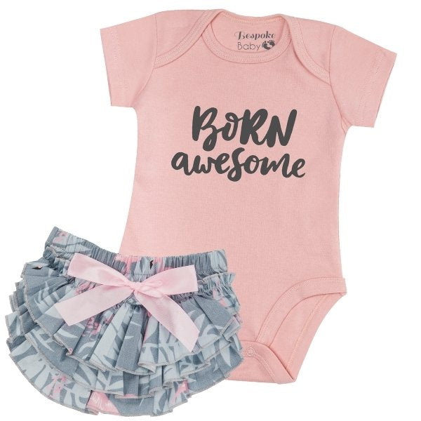 Born Awesome + Flamingos Set