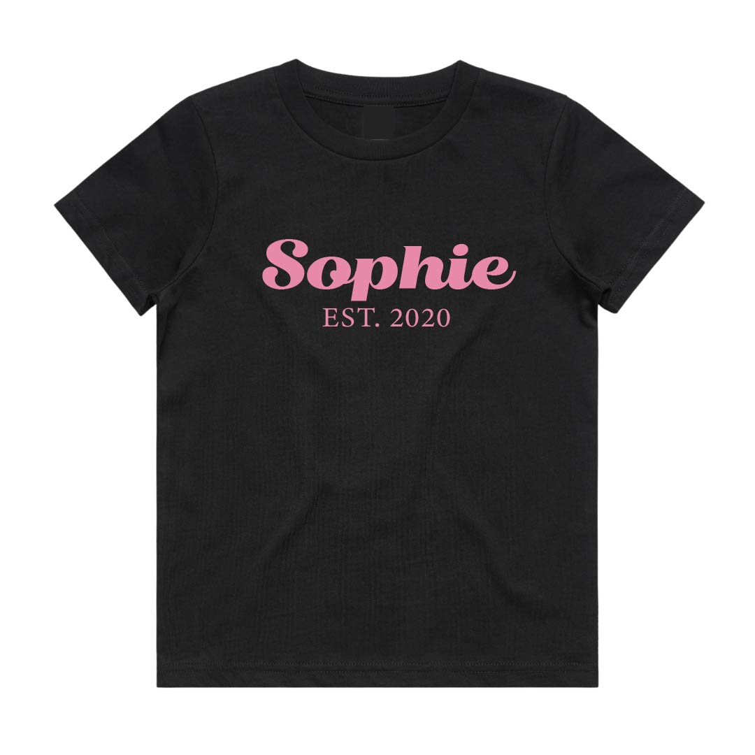 Established Girl Tee | Personalised | 2 Colours