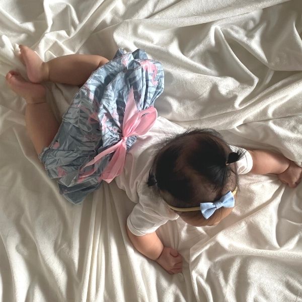 Flamingo Ruffle Bloomers Blue