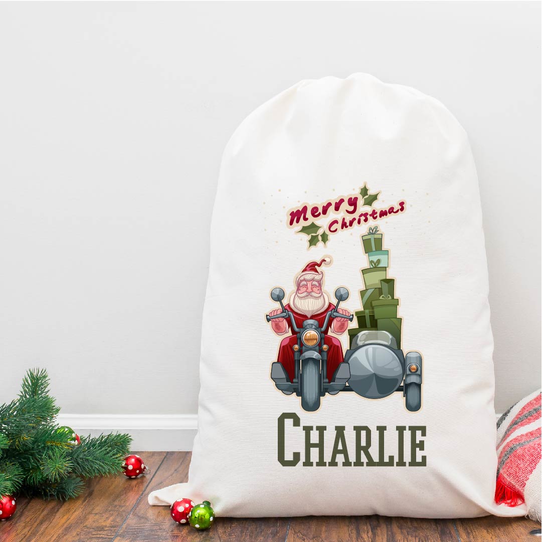 Personalised Sidecar Santa