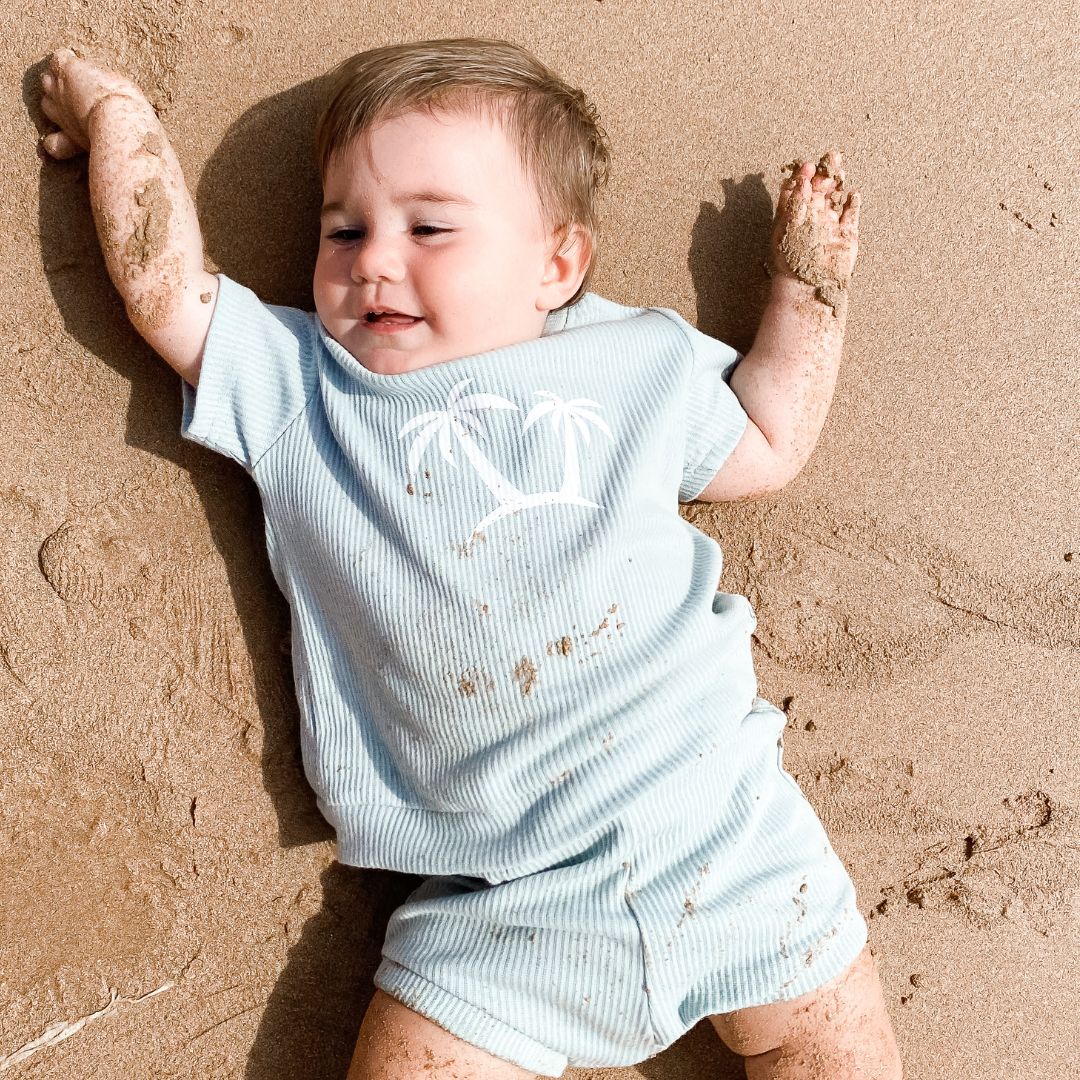 Palm Tree Ribbed Set | 4 Colours