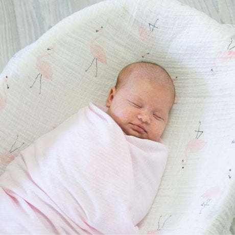 Pink Flamingos Muslin Wrap