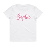 Name Tee | Personalised Style 1 | Black or White