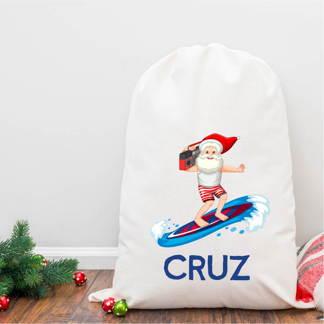 Surfing Santa