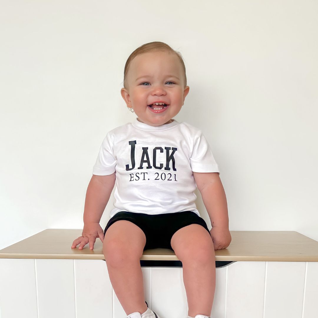 Established Boy Tee | Personalised | 8 Colours