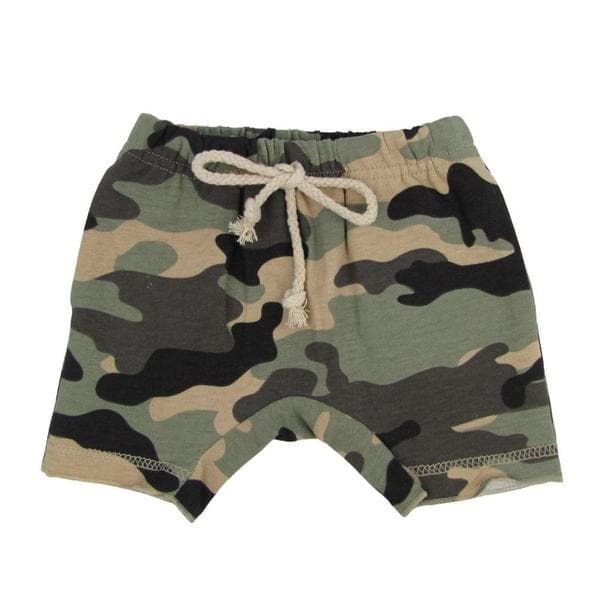 Skull Bodysuit + Camo Shorts