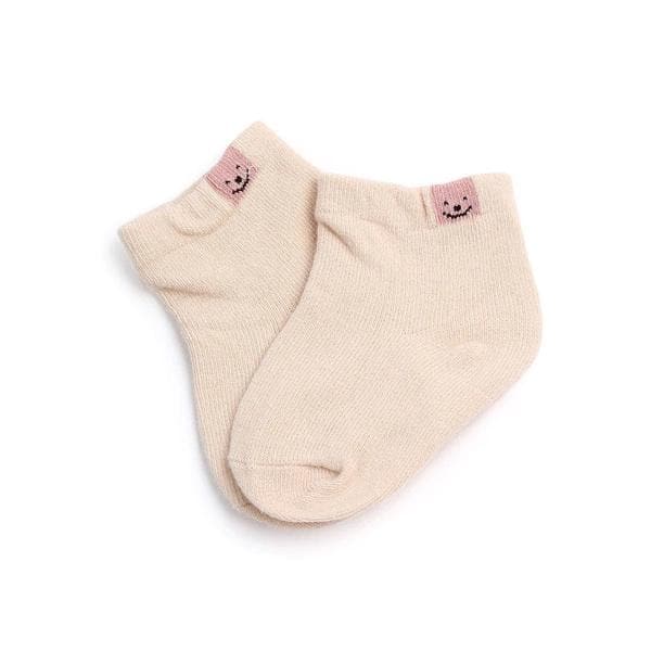 Pastel Pink Cotton Socks