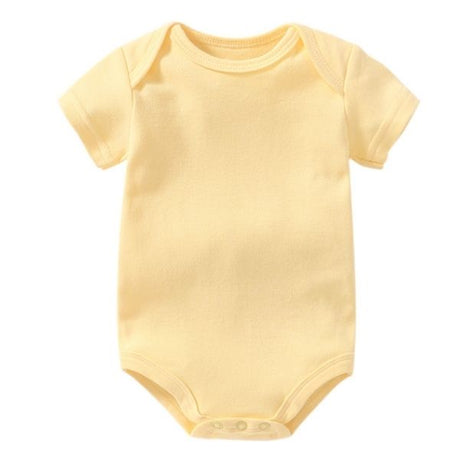 3 PACK of Plain Yellow Short Sleeve Bodysuit