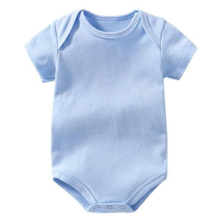 3 PACK of Plain Blue Short Sleeve Bodysuit