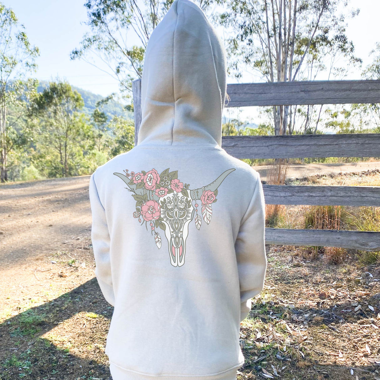 WIld Child Boho Skull Hoodie