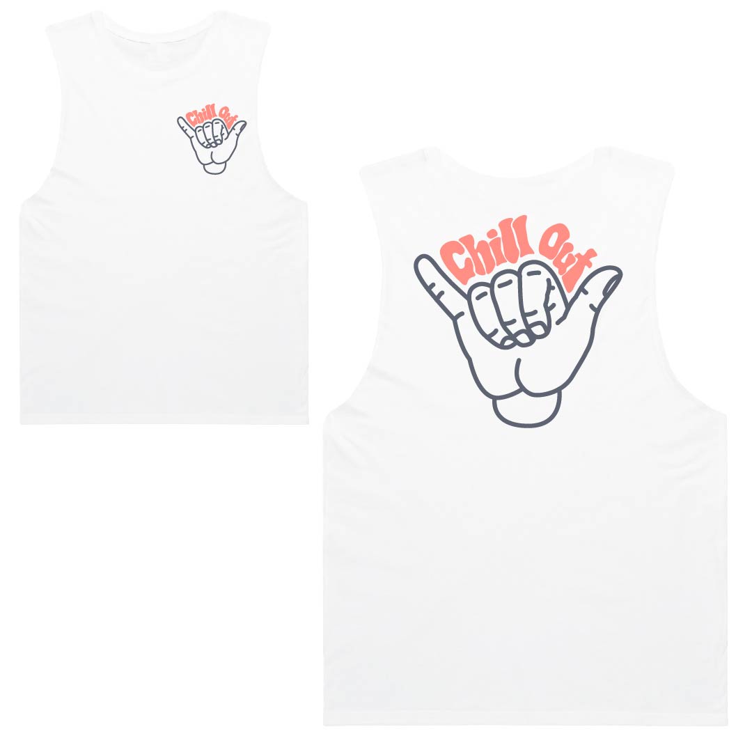 Chill Out Shaka Muscle Tanks | Adults