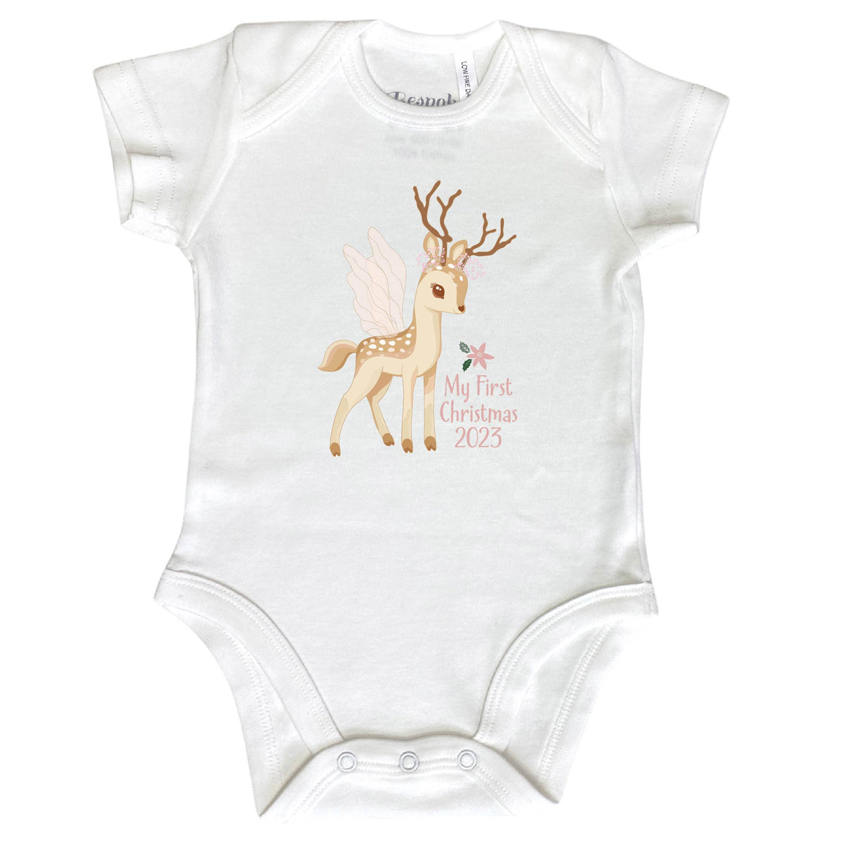 Fairy Reindeer First Christmas 000 0-3 Months Long Sleeve