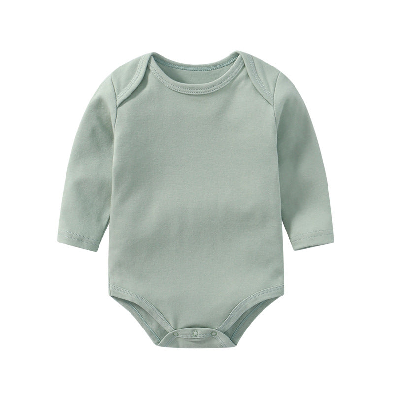 Plain Celadon Green Long Sleeve Bodysuit