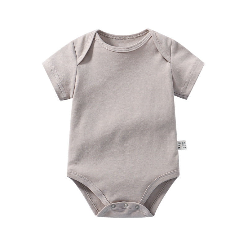 Plain Sand Short Sleeve Bodysuit