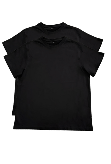 Crew Neck Plain Kids T-Shirt 2 pack