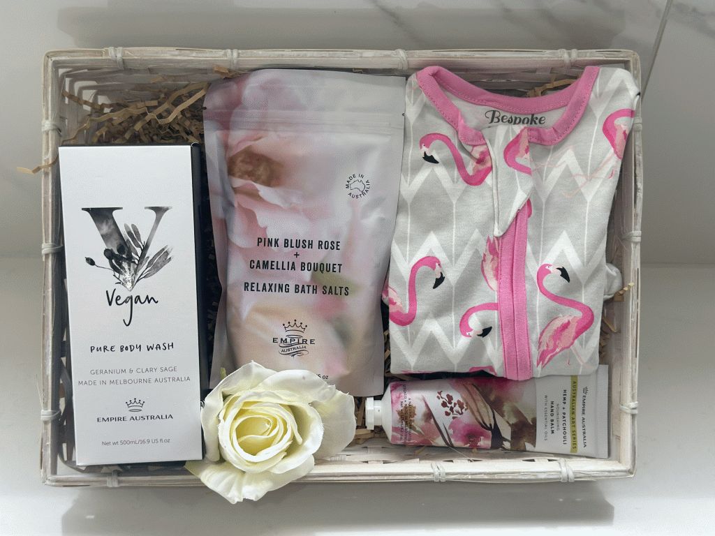 Flamingo Baby Girl Gift Box