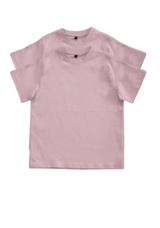 Crew Neck Plain Kids T-Shirt 2 pack