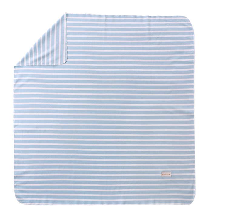 Blue Stripe Wrap Blanket