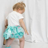 Flamingo Ruffle Bloomers Green