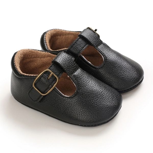 Baby T-Bar Shoes in Black