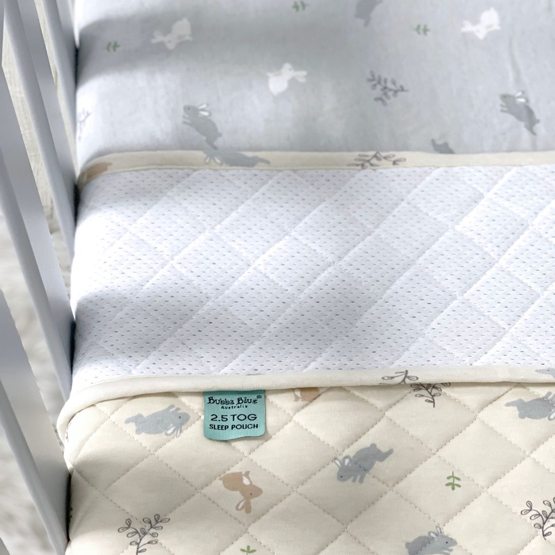 Bunny Forest 2.5 TOG COT Sleep Pouch & Fitted Sheet Set