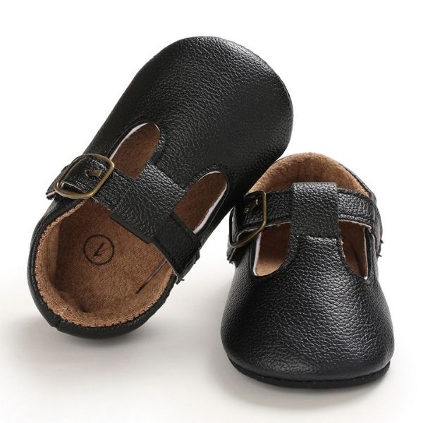 Baby T-Bar Shoes in Black