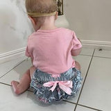 Flamingo Ruffle Bloomers Grey