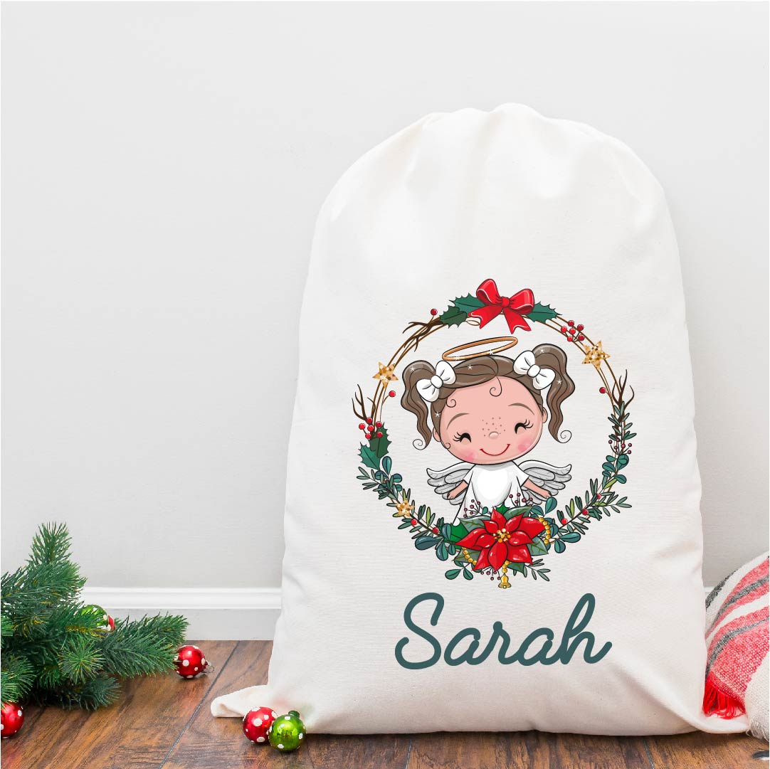 Personalised Angel Santa Sack