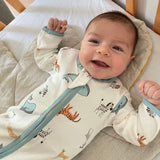 Elephant Animals Zipsuit 2pk
