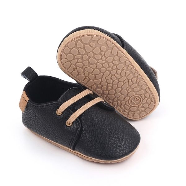 Baby Boat Shoes in Black