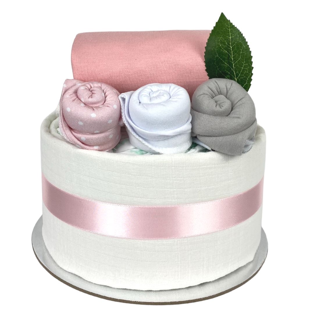 Baby Girl Basics Nappy Cake