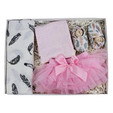 Baby Girl Tutu Feathers Gift Set