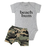 Beach Bum Grey and Camo Set