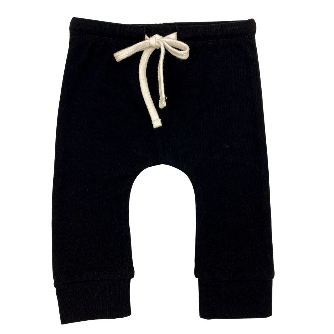 Drop Crotch Pants | Black
