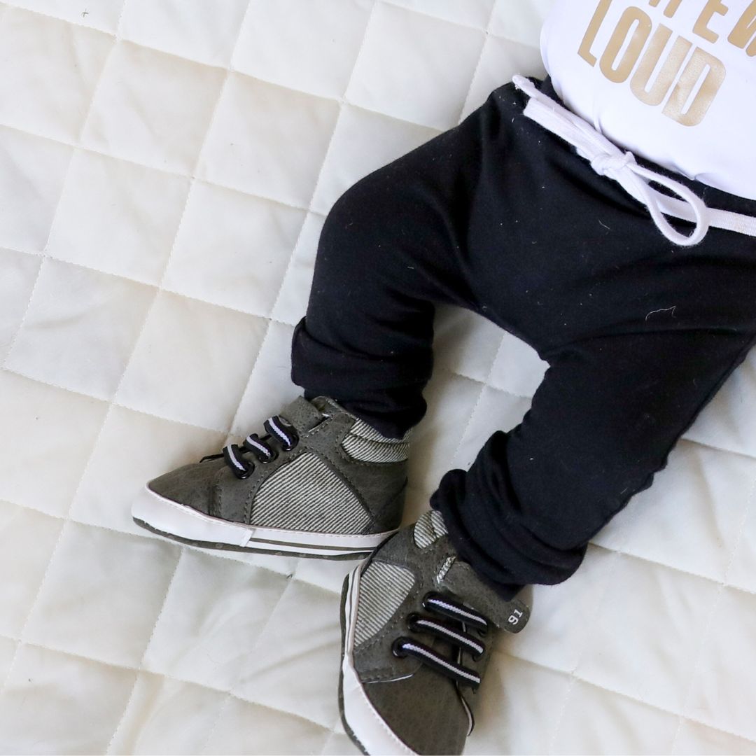 Drop Crotch Pants | Black