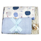 Blue Woodland Wrap Baby Boy Gift Set