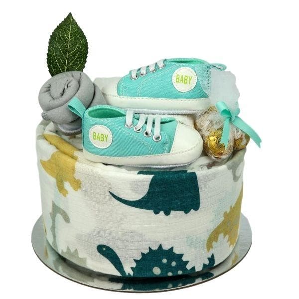 Dinosaurs Baby Walkers Nappy Cake
