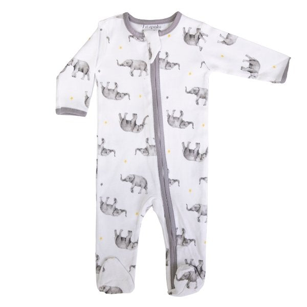 Coral & Elephants Romper 2pk
