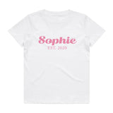 Established Girl Tee | Personalised | 2 Colours