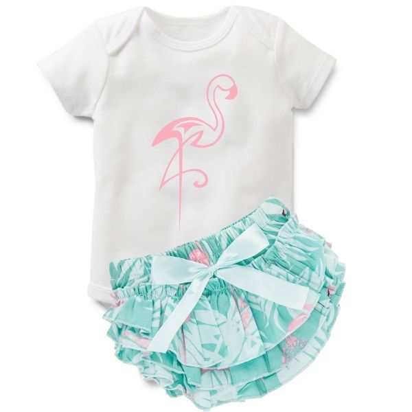 Flamingo Pink & Green Set