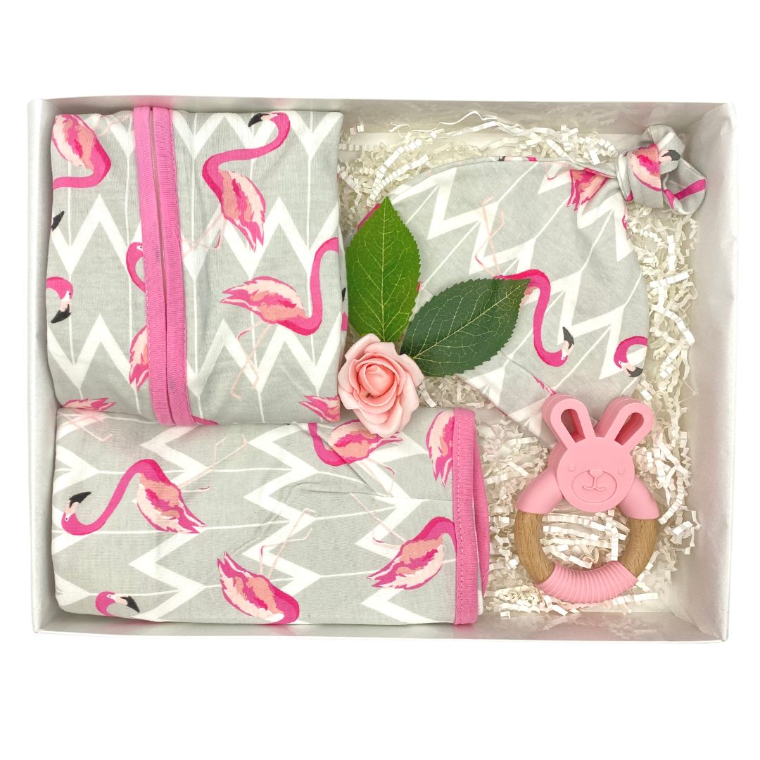 Flamingo Set Baby Gift Box