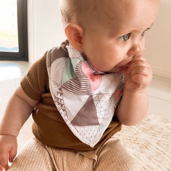Geometric Bandana Bib