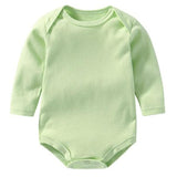 Plain Green Long Sleeve Bodysuit