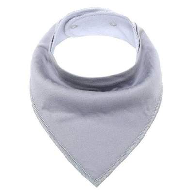 Bibs 4 Pk Herringbone Pink Butterfly Grey