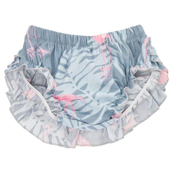 Flamingo Ruffle Bloomers Grey